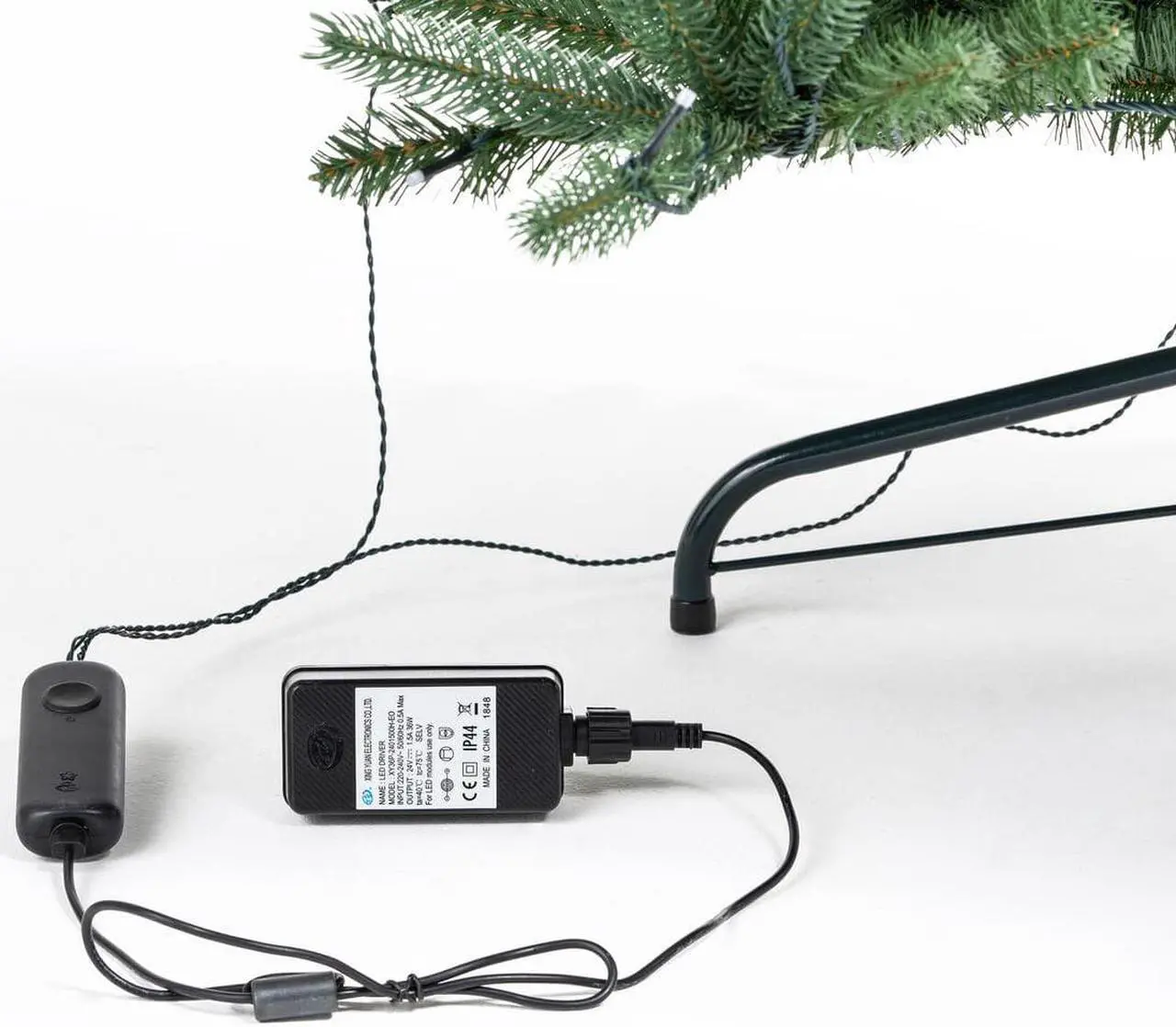 Alt view image 11 of 11 - Twinkly Pre-Lit Tree App-controlled 7.5-Ft Christmas Tree w/ 400 RGB+W LEDs