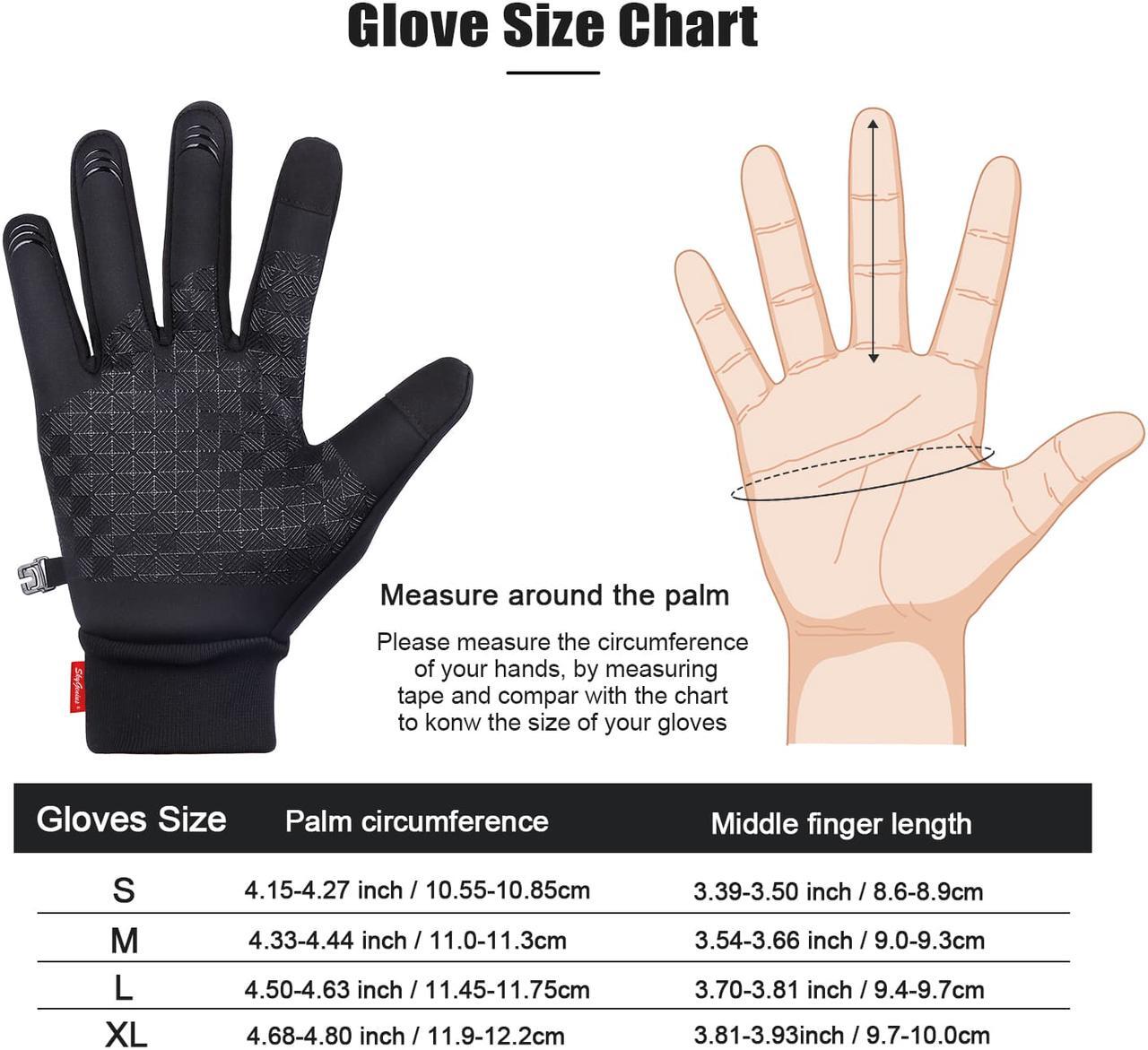 Alt view image 6 of 7 - Cycling Gloves Bicycle Gloves, Touchscreen Gloves Waterproof Anti-slip Motorcycle Gloves Bike Cycling Riding Running Gloves Motorcycles,Winter