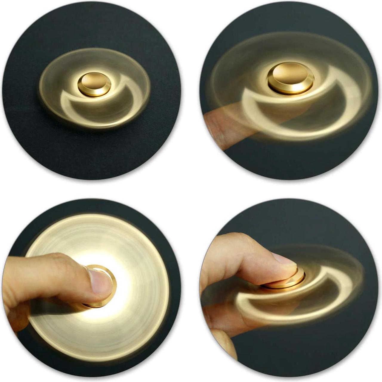 Alt view image 4 of 5 - Fidget Spinner, High-Quality Metal Stress Relieving Toy with High Speed 3-8 Min Spins, Silent Tri-Spinner with Removable Smooth Stainless Steel Bearing, EDC Cool Fidget For Adults, Kids, Anxiety,ADHD