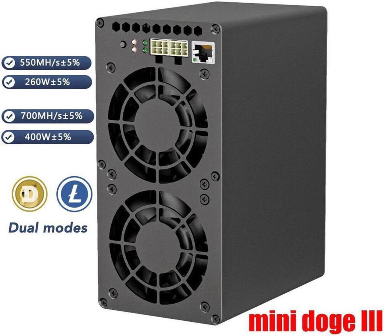 MINI-DOGE III Dogecoin Miner 650 MH/S with Power Supply