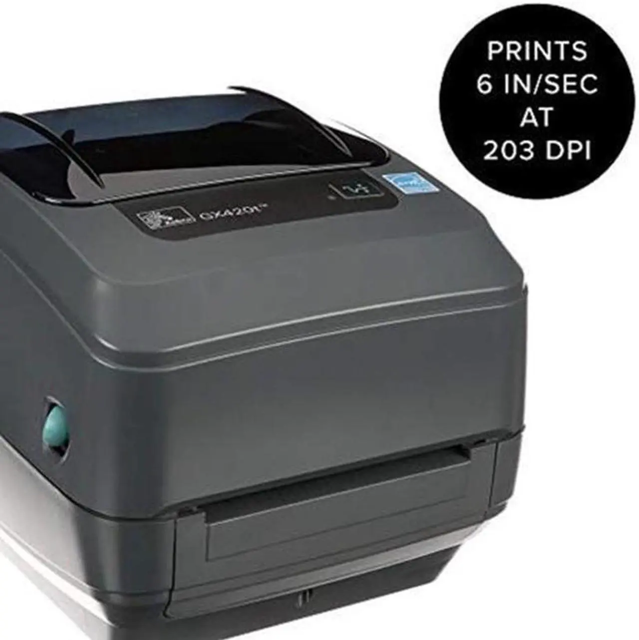 Alt view image 4 of 4 - GX420t GX42-102510-000 Direct Thermal Desktop Monochrome Printer Print