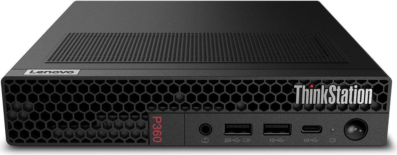 Main image of Lenovo ThinkStation P360 Tiny Workstation, vPro®, NVIDIA T Series, 32GB, 1TB, Win 11 Pro, 3 YRs On-site Warranty