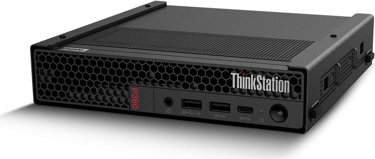 Alt view image 2 of 7 - Lenovo ThinkStation P360 Tiny Workstation, vPro®, NVIDIA T Series, 32GB, 1TB, Win 11 Pro, 3 YRs On-site Warranty