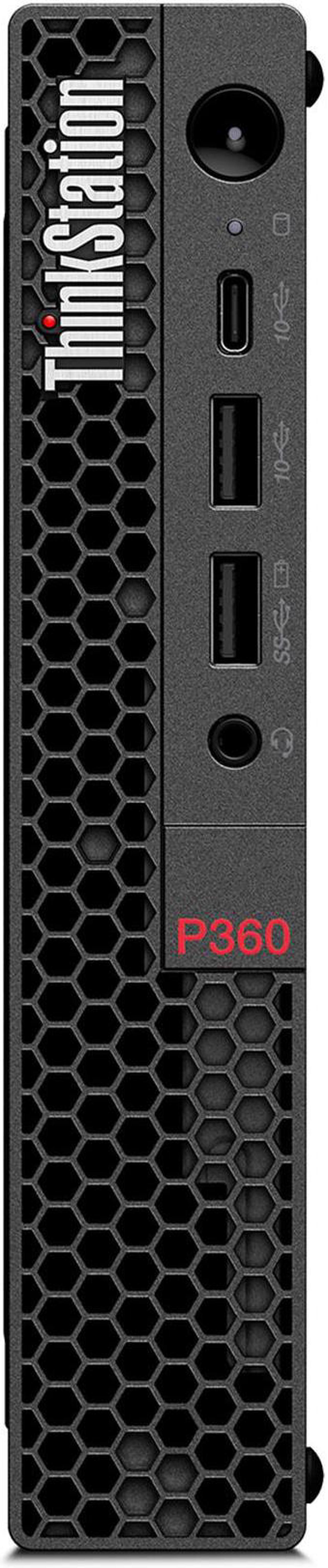 Alt view image 3 of 7 - Lenovo ThinkStation P360 Tiny Workstation, vPro®, NVIDIA T Series, 32GB, 1TB, Win 11 Pro, 3 YRs On-site Warranty