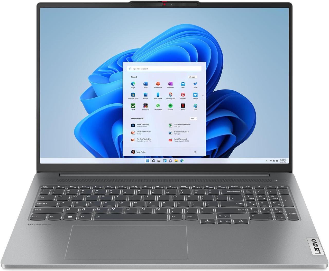 Lenovo IdeaPad Pro 5i Laptop, 16"  Glass, 155H, NVIDIA GeForce RTX 3050 Laptop GPU 6GB GDDR6, 16GB, 1TB SSD