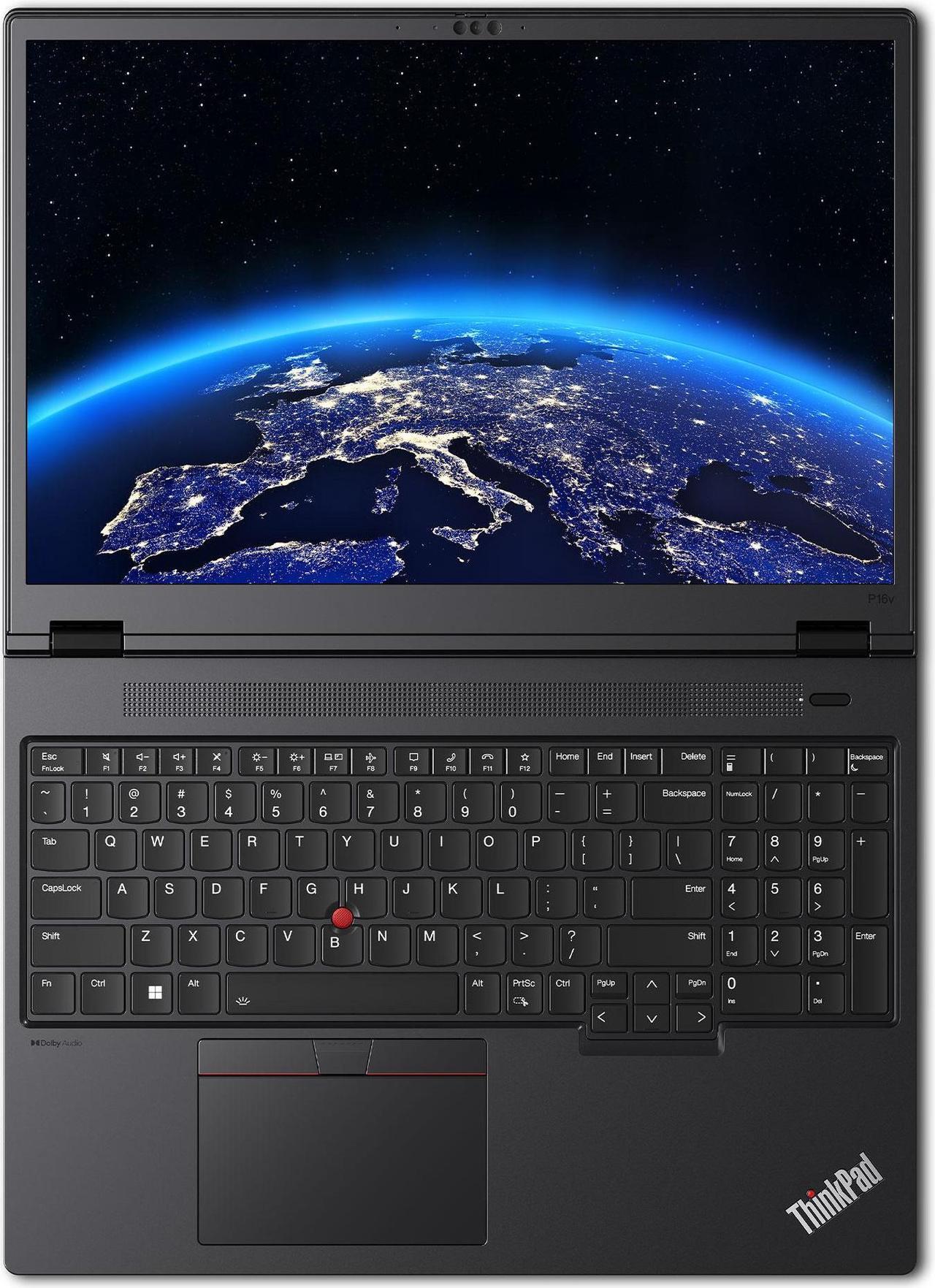 Alt view image 7 of 7 - Lenovo ThinkPad P16v Gen 2 Intel Laptop, 16" IPS  Low Blue Light, 155H, NVIDIA RTX 2000 Ada Generation Laptop GPU 8GB GDDR6, 64GB, 1TB SSD
