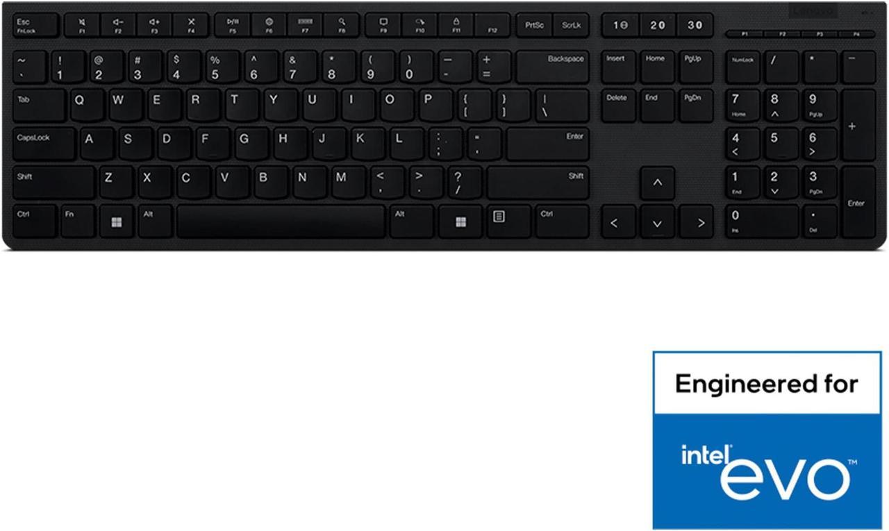 Lenovo Professional Wireless Rechargeable Keyboard- Canadian French (058)