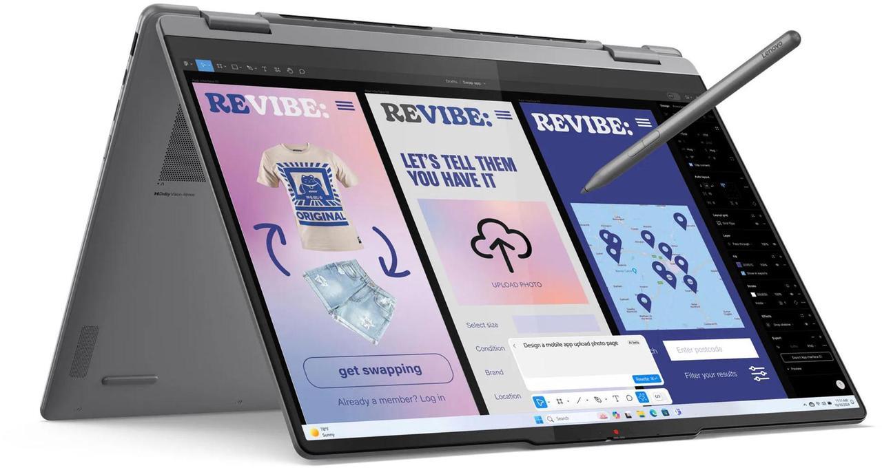 Main image of Lenovo Yoga 7i 2-in-1 Laptop, 16" IPS Glass,Intel Core Ultra 7 256V,16GB, Arc Graphics 140V, 1TB SSD,Win 11 Pro