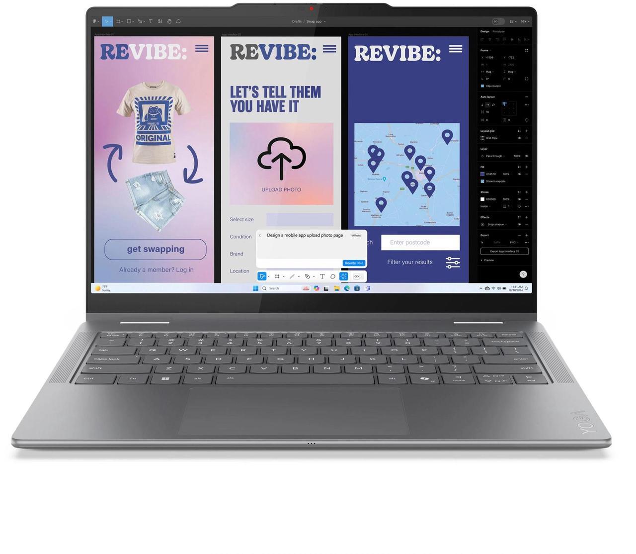 Alt view image 2 of 7 - Lenovo Yoga 7i 2-in-1 Laptop, 14" Glass,Intel Core Ultra 7 256V,16GB, Arc Graphics 140V, 1TB SSD,Win 11 Pro