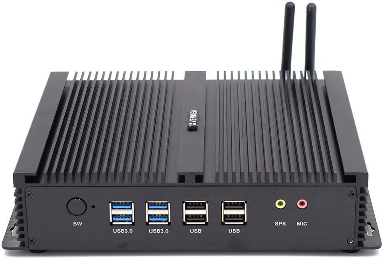 Main image of Core i7 5500U Mini PC Windows Linux i5 4200U Fanless Industrial computer Dual LAN NICS 6*RS232 PC Server 2955U