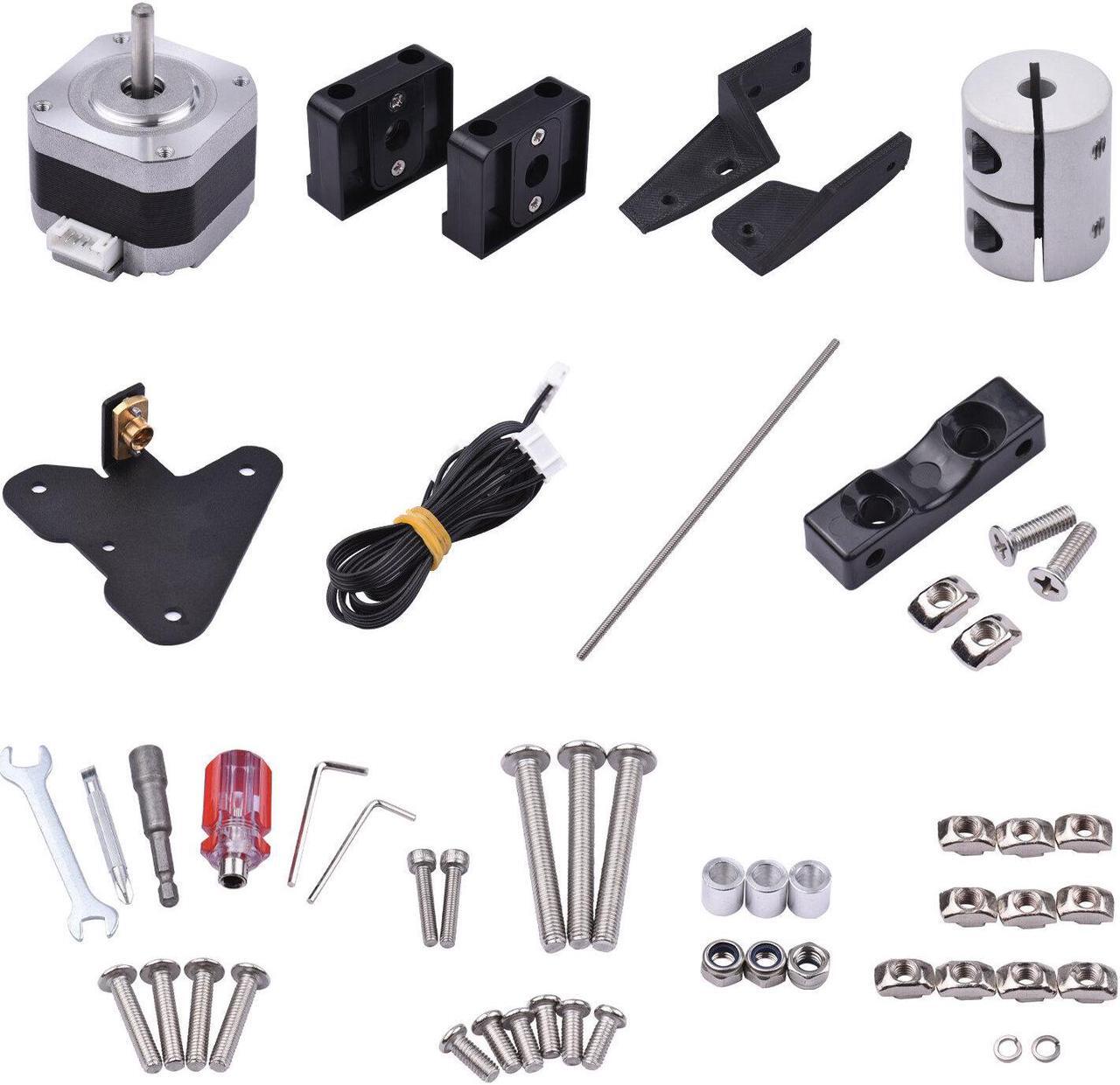 Alt view image 3 of 3 - Dual Z Axis Lead Screw Upgrade Kit for Ender-3/Ender-3 V2 3D Printerwith 42-34 Stepper Motor 365mm T8 Lead Screw