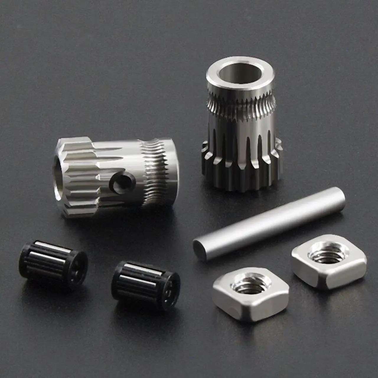 Main image of TWODrivegear kit dual drive gear extruder kit Cloned Btech upgrade for extruder for Prusa i3 3d printer gear Bowden DDB Kit