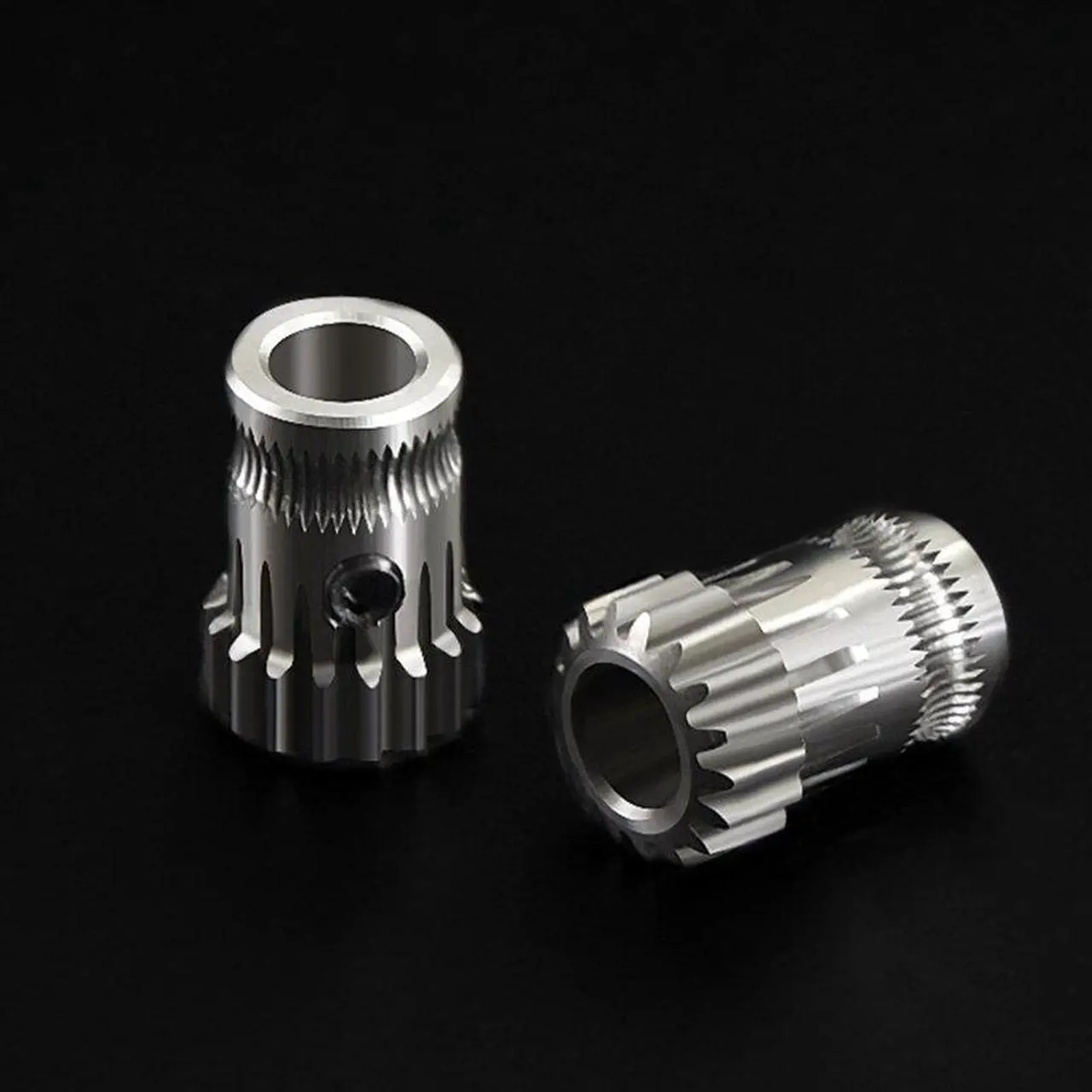 Alt view image 3 of 5 - TWODrivegear kit dual drive gear extruder kit Cloned Btech upgrade for extruder for Prusa i3 3d printer gear Bowden DDB Kit