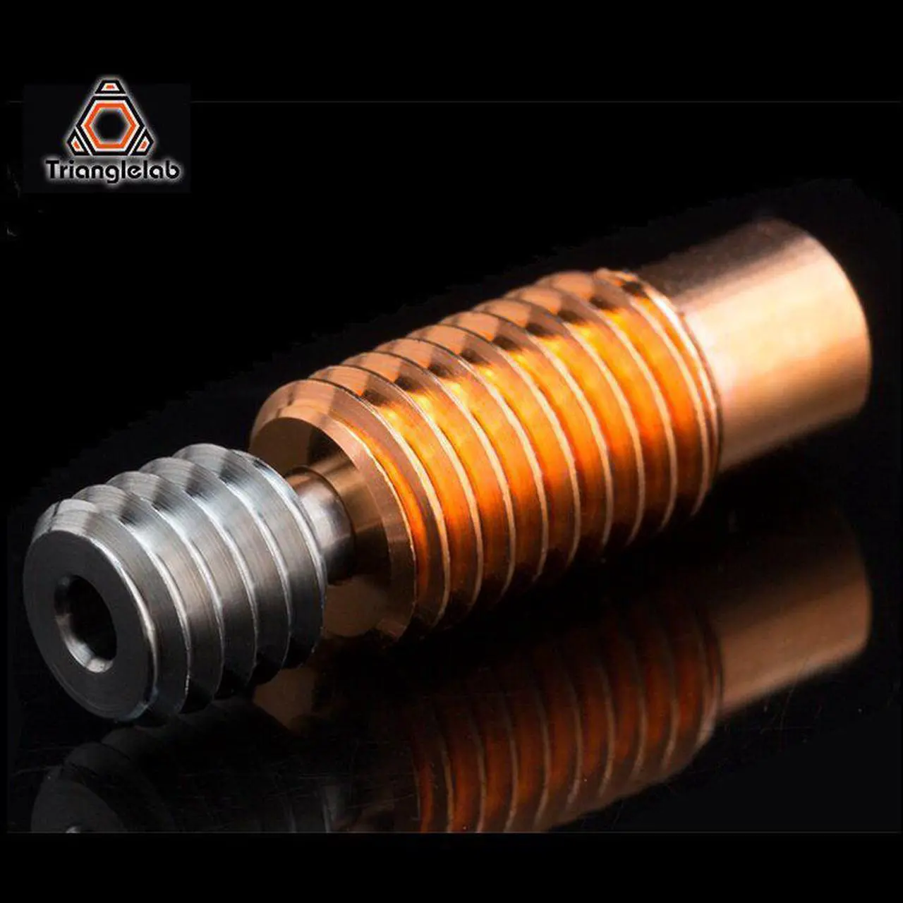 HoCenWay High Temperature Bimetal Copper Titanium Heatbreak Compatible With V6 Hotend Prusa I3 MK3 MK3S Volcano Hot End 3D Printer(Threaded Version - View #12