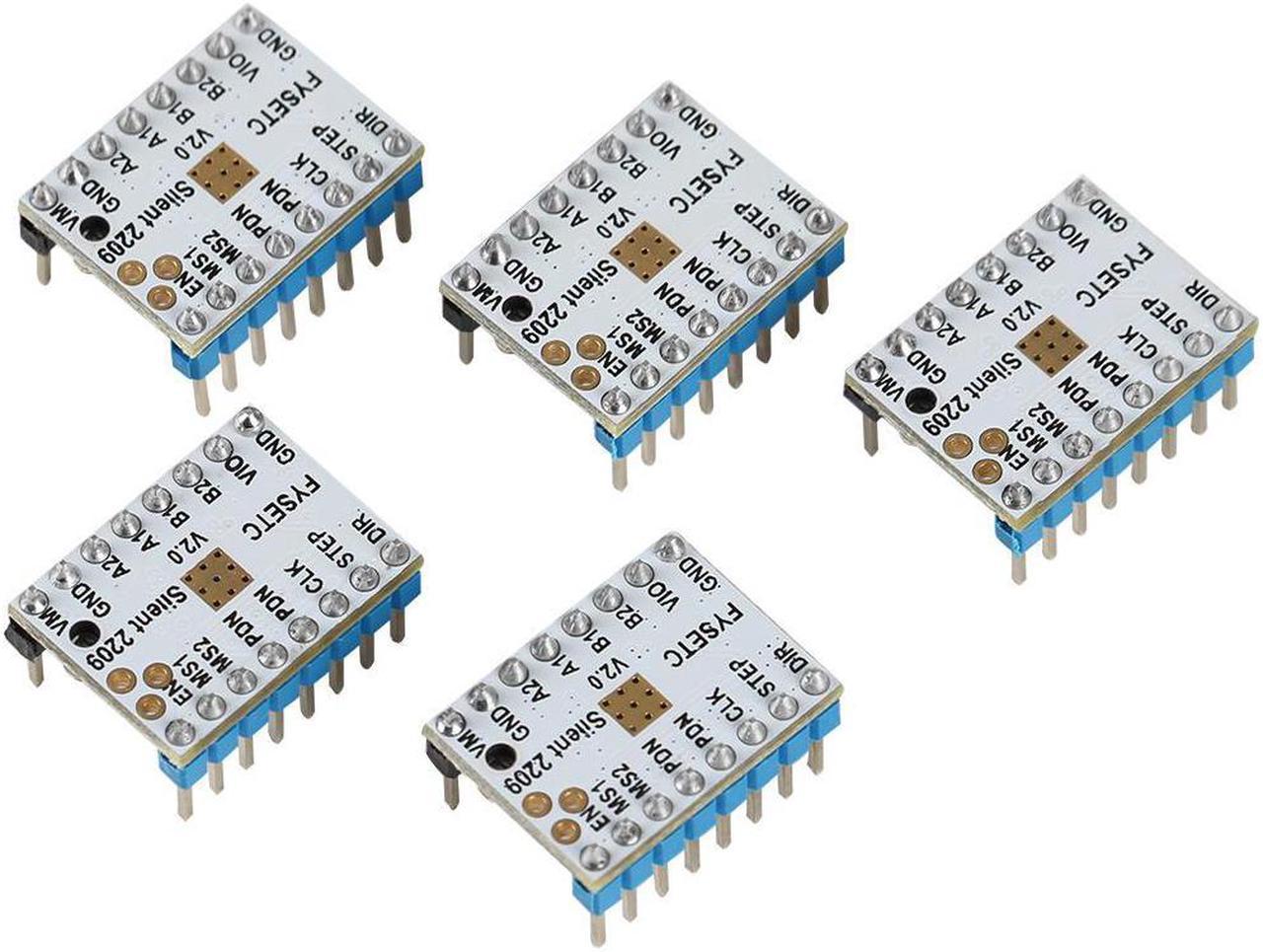 5pcs TMC2209 Stepper Motor Driver Super Silent Stepsticks Mute Driver Board 256 Microsteps For Sidewinder 3D Printer