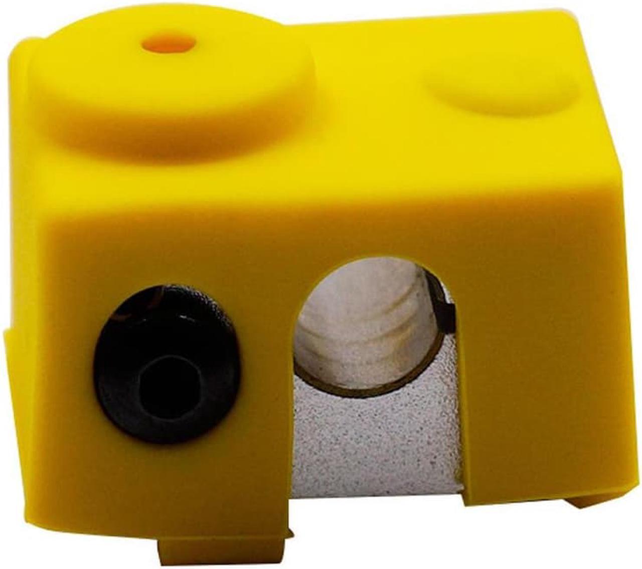 Alt view image 2 of 5 - 5pcs Yellow Universal Hotend Block Insulation Sock Silicone Case For 3D Printer