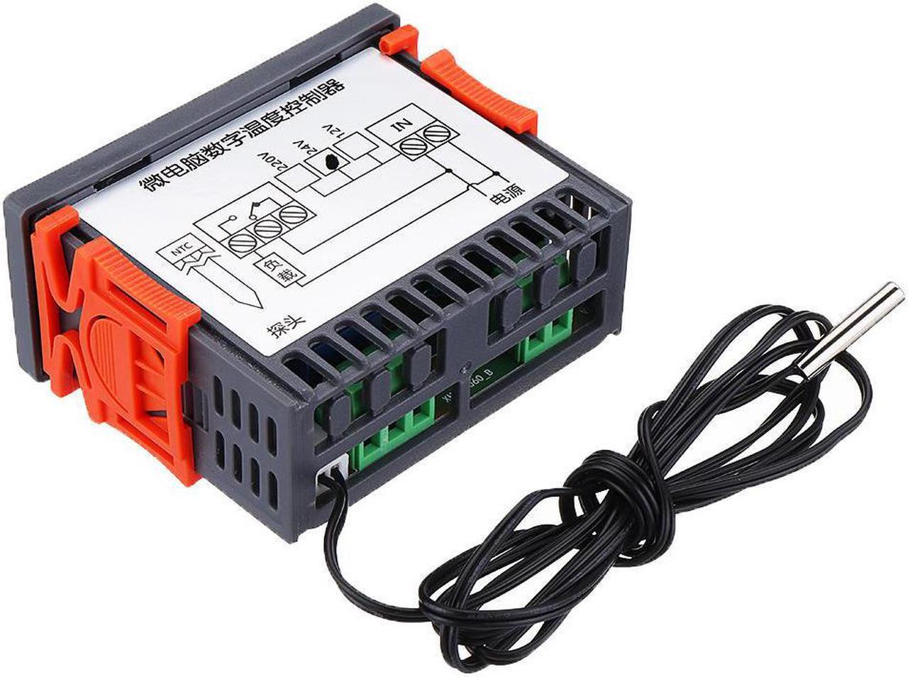 Alt view image 2 of 5 - XH-W2060 Embedded Digital Thermostat Cabinet Freezer Cold Storage Thermostat Temperature Controller Temperature Control