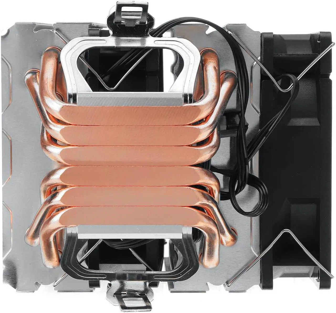 Alt view image 3 of 5 - CPU Cooler Dual Tower Cooling Fan No Lamp Dual Fan 3pin Connector 9cm Suitable For LGA1150/1151/1155/1156/1366/775 core i3/i5/i7 AM4/AM3+/AM3/AM2