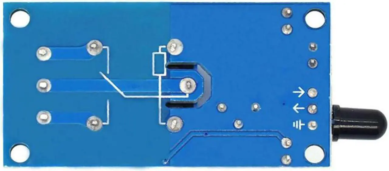 Alt view image 2 of 5 - IR Infrared 1 Channel 12V Flame Detection Sensor Module Fire Alarm Sensor Relay Module For Arduino