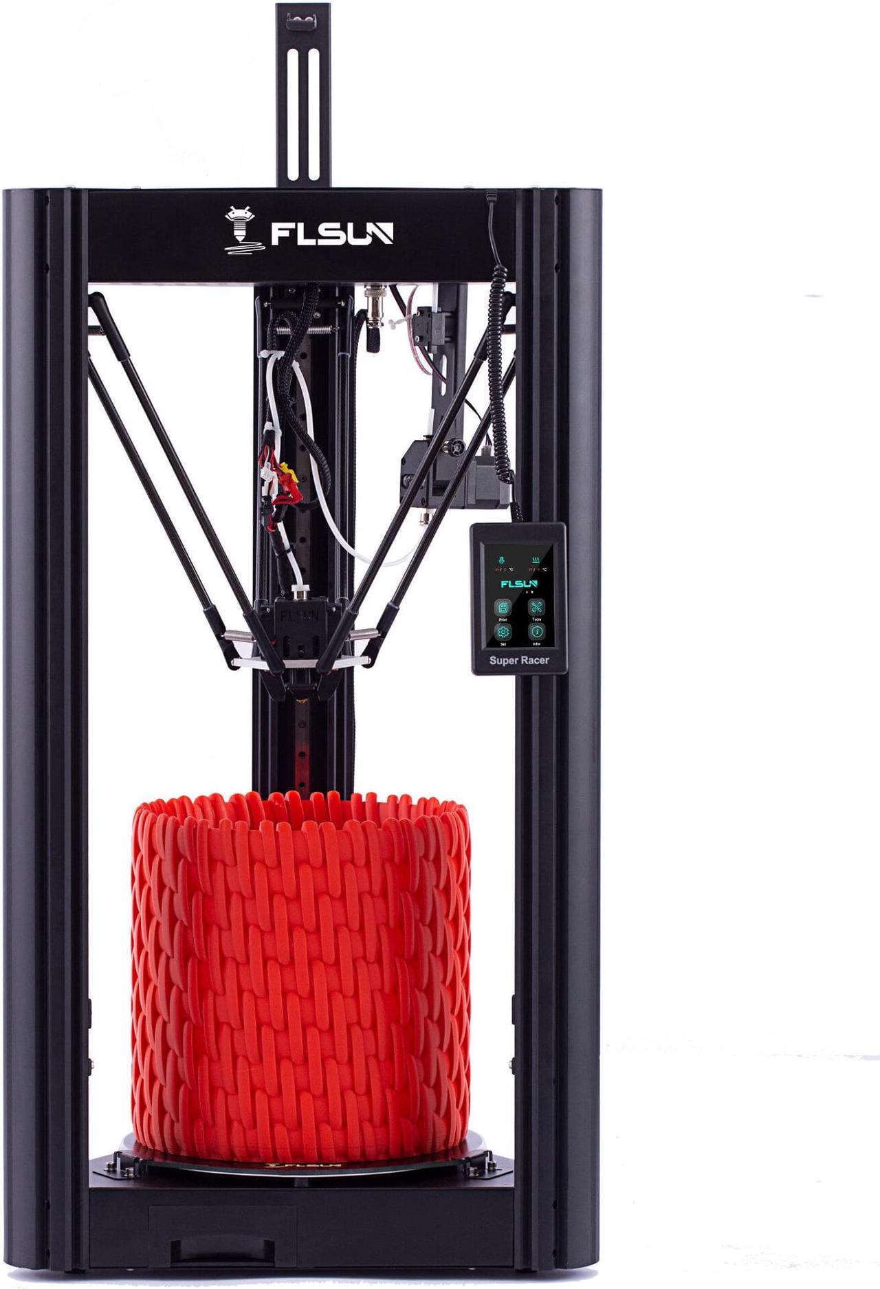 Alt view image 2 of 5 - Super Racer(SR) 3D Printer 260mmX330mm Print Size Fast Print/Three-axis Linkage with 3.5inch DANGLY Touch Screen/Removable Crystal Lattice Glass Hotbed/Dual-Drive Extruder