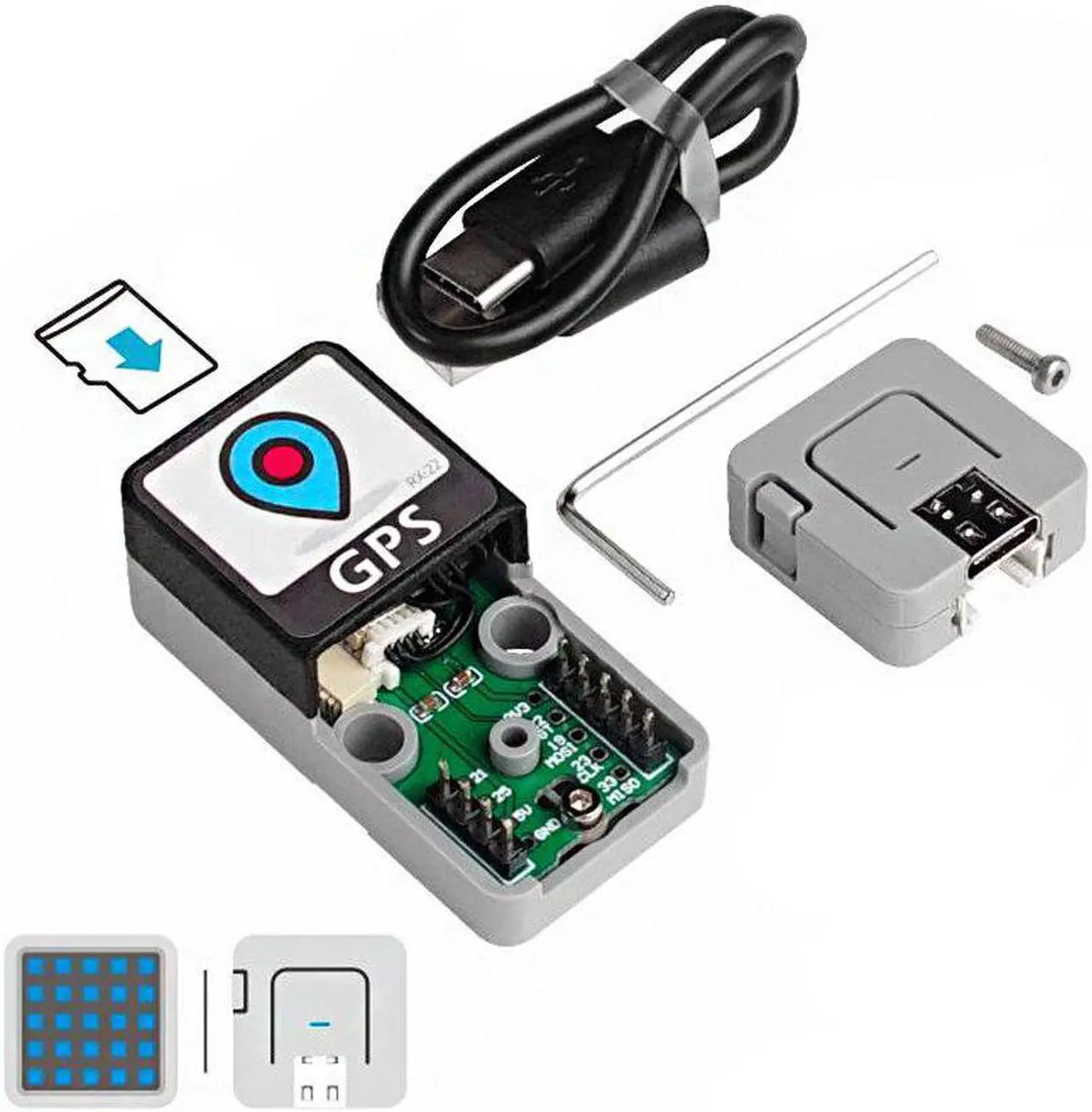 Main image of ATOM GPS KitM8030-KT High Accuracy Mini Size GPS Tracker Vehicle Ship Positioning Navigation Record