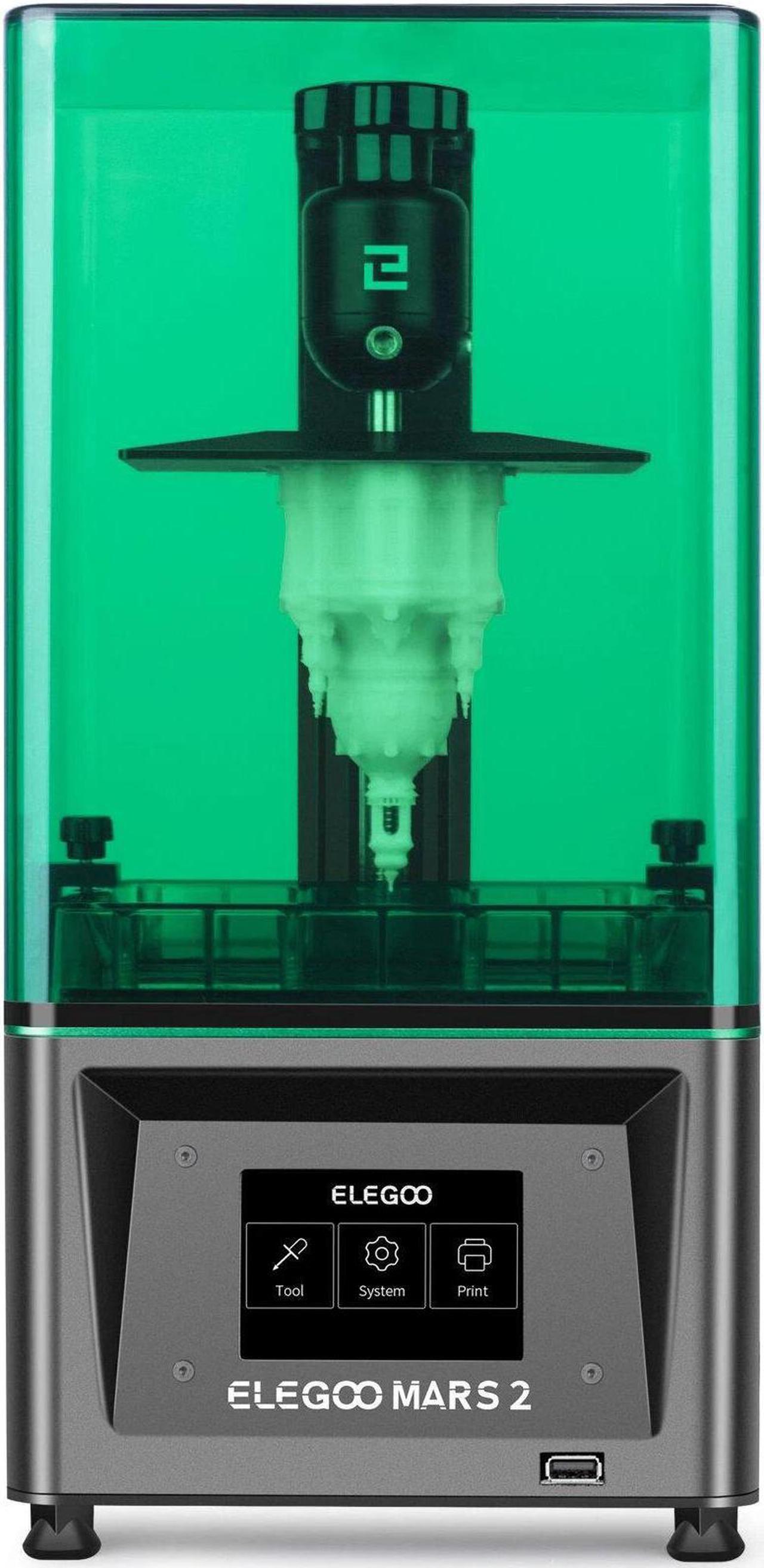 Alt view image 2 of 4 - MARS 2K Monochrome LCD MSLA Resin 3D Printer 6.08 inch LCD Photocuring LCD 3D Printer 4.53inx2.56inx5.9in Printing Size with 3.5'' Smart Touch Color Screen