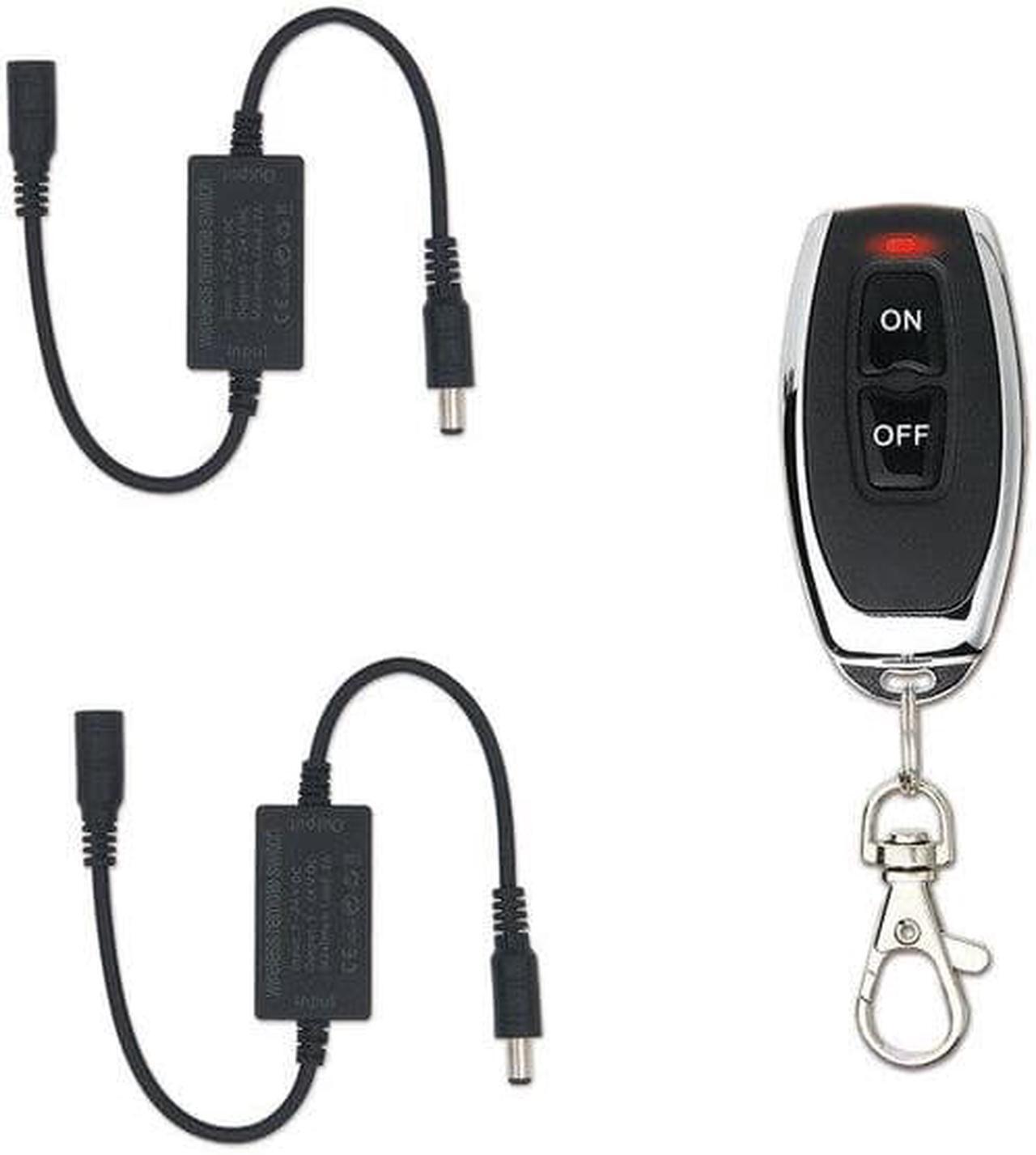 Alt view image 3 of 5 - 433MHz 2A DC5V 12V 24V RF Wireless Remote Control LED Light Strip Switch Desk Table Reading Lamp Switch