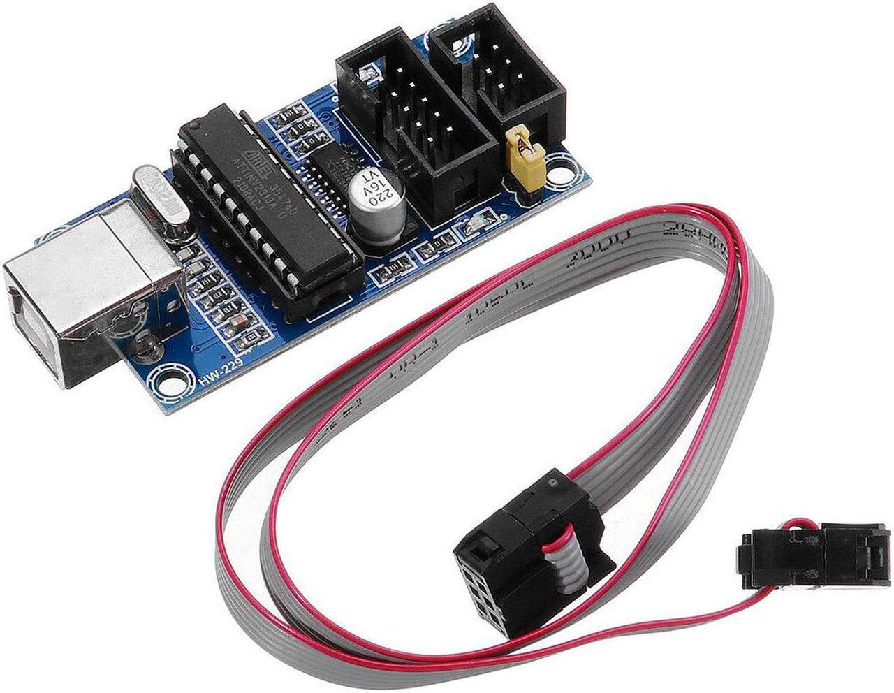 HW-229 USBtinyISP AVR ISP Programmer Bootloader For Arduino R3 Meag2560 with 10pin Programming Cable