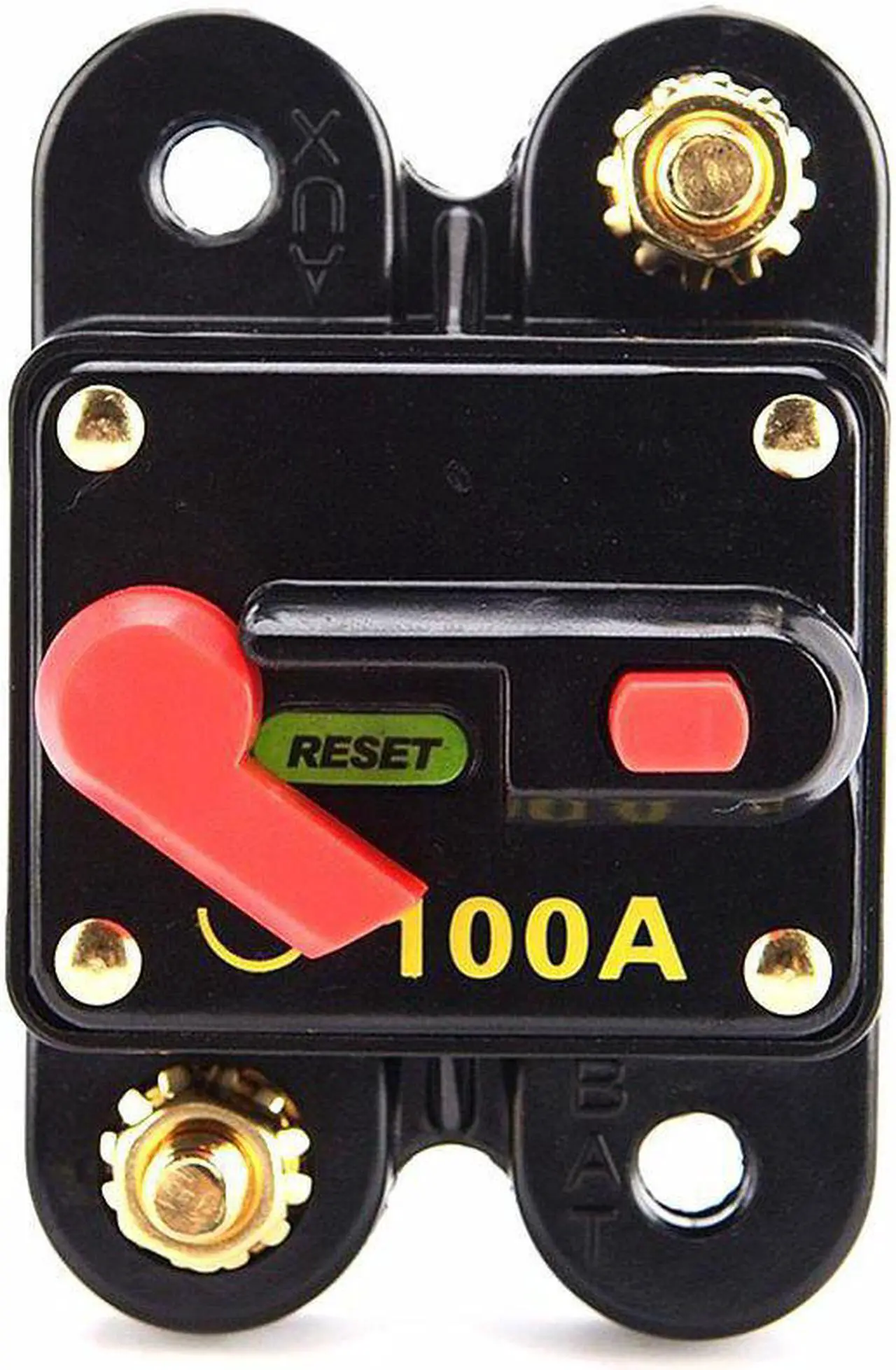 Alt view image 2 of 5 - Car Switch Manual Reset Fuse holder Circuit Breaker 12V 100/150/200A Switch for Car SUV Boat Battery Manual Reset Switch