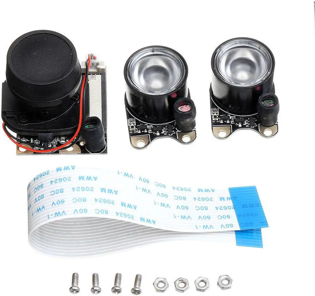Alt view image 2 of 5 - 5MP Camera Module 5 Megapixel 175° Focal Adjustable Length Night Vision NoIR Camera with Automatic IR-CUT