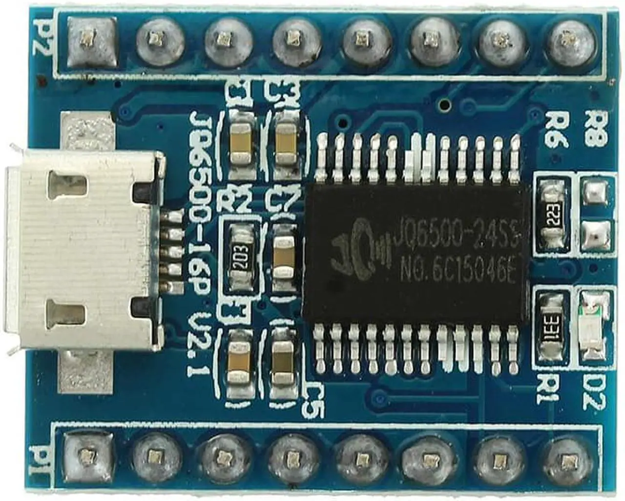 Alt view image 3 of 5 - 5Pcs JQ6500 Voice Sound Module USB Replace One To 5 Way MP3 Voice Standard 16M
