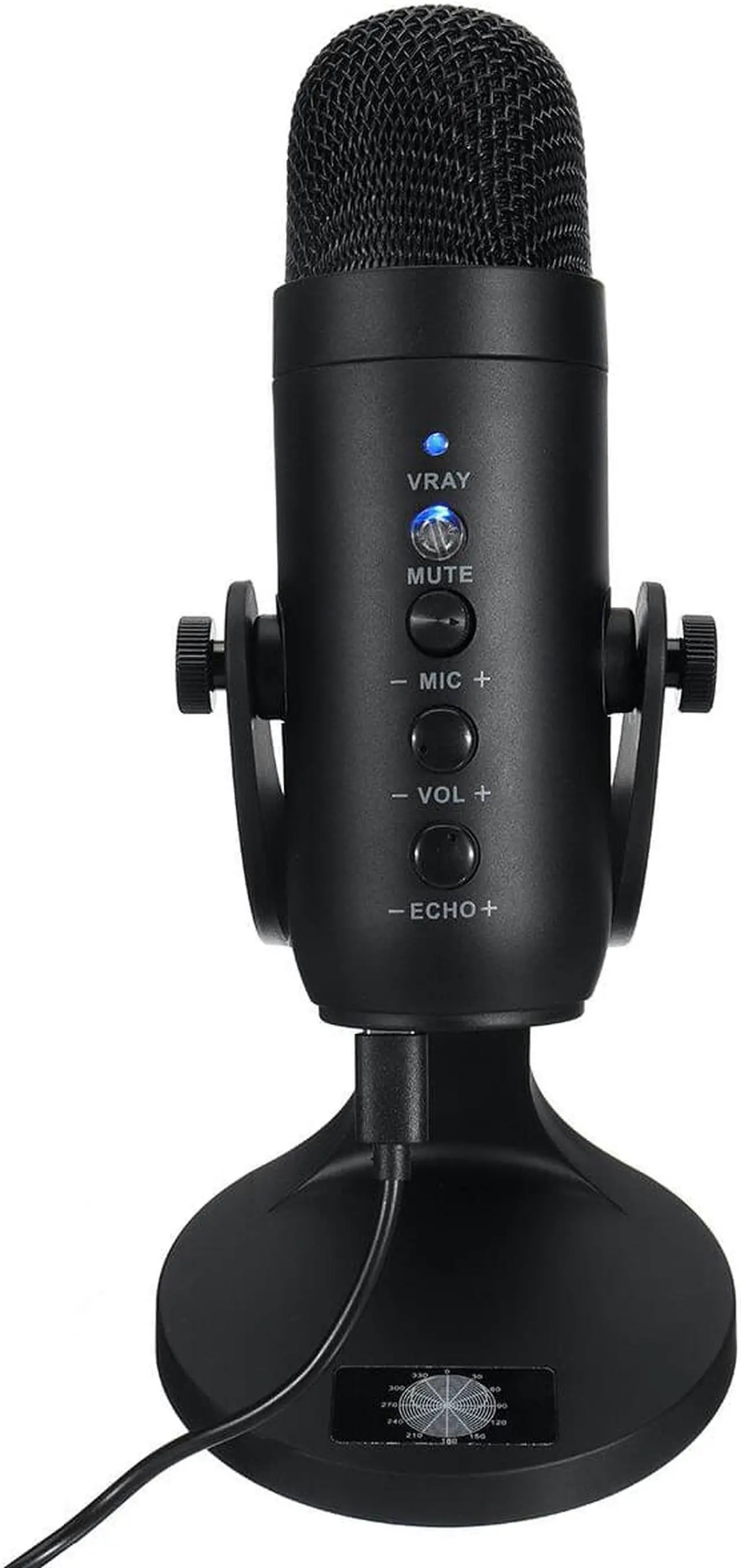 Alt view image 5 of 5 - MU-900 USB Condenser Microphone Stand Gaming Streaming Podcasting Recording for Computer USB PC Headphone