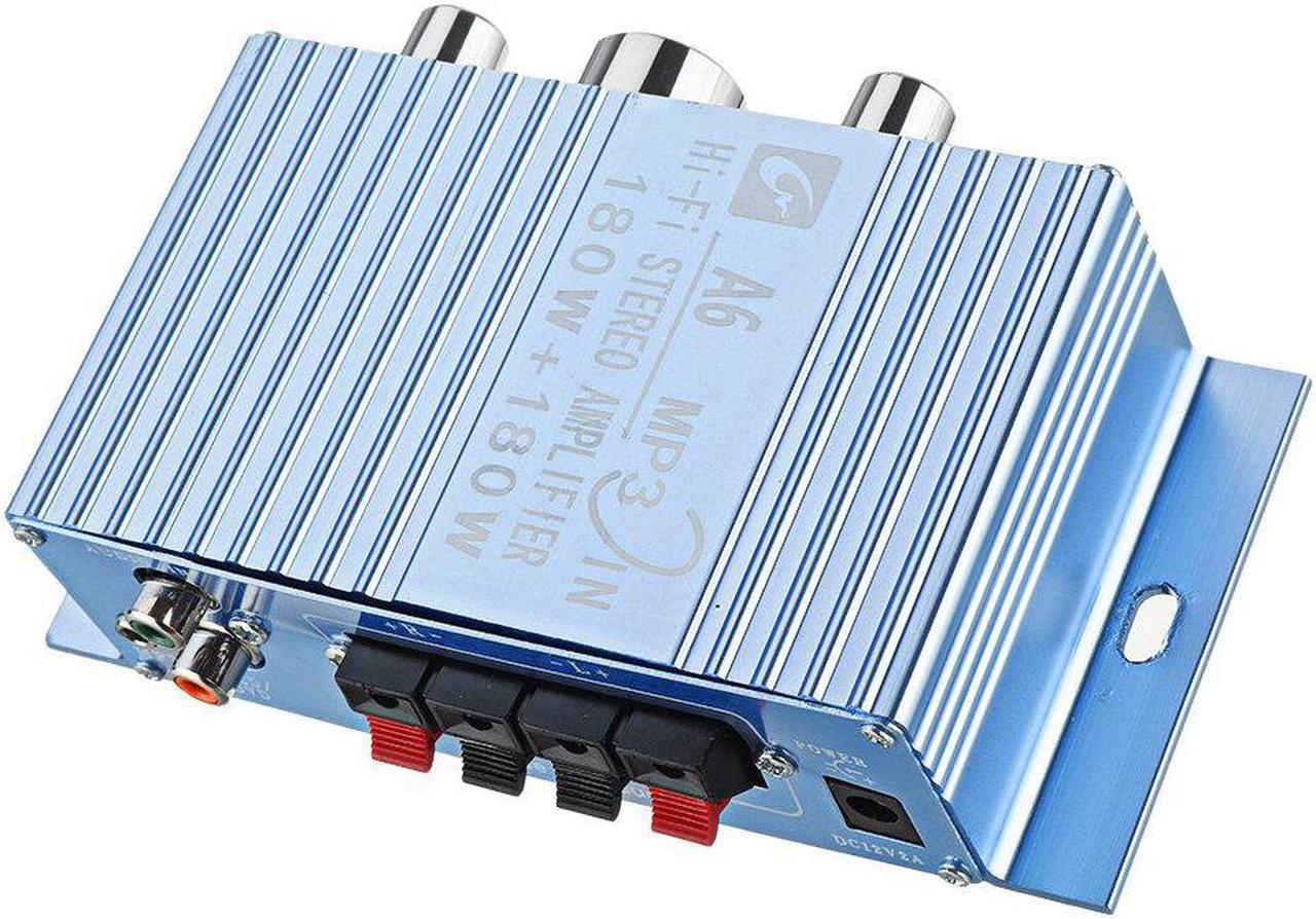 DX-A6 TDA7056 Power Amplifier DC12V 2.0 Channel Speaker 40W+40W Dual Channel 3.5mm AUX For Car Computer DVD TV