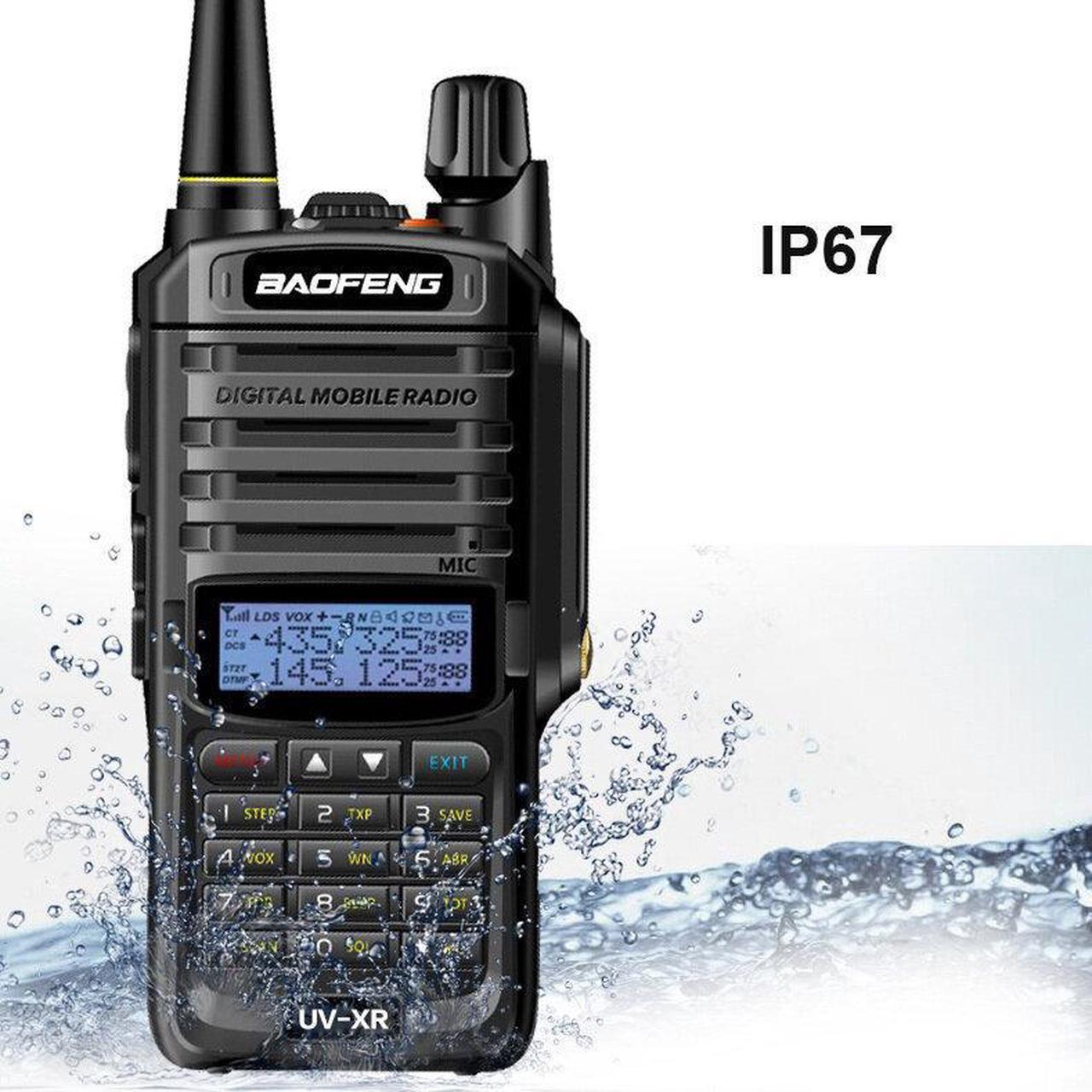 Alt view image 5 of 5 - UV-XR Walkie-Talkie IP67 Waterproof 12W Walkie Talkie CB radio portable Handheld 8-15KM Long Range Two Way Radio