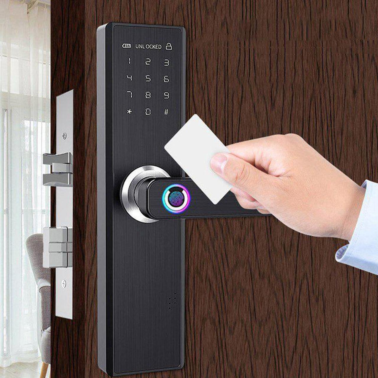 WiFi Smart Lock Core Cylinder Intelligent Security Door Lock Bluetooth Double Lock Body Encryption with Keys Work with Smart Life APP