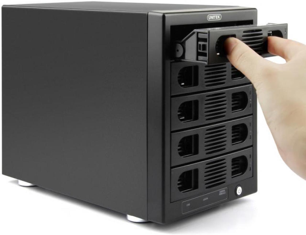 Y-3359R USB 3.0 eSATA 5 Bay RAID Hard Drive Docking Station Galvanized 2.5" 3.5" SSD HDD Enclosure