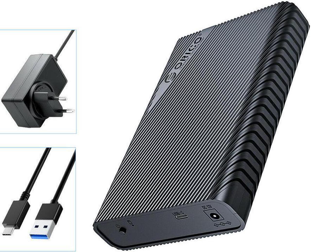 Main image of 3.5inch External Type-C Hard Drive Enclosure Adapter For 2.5/3.5 HDD/SSD Up To 18TB SATA to USB External Hard Drive Case