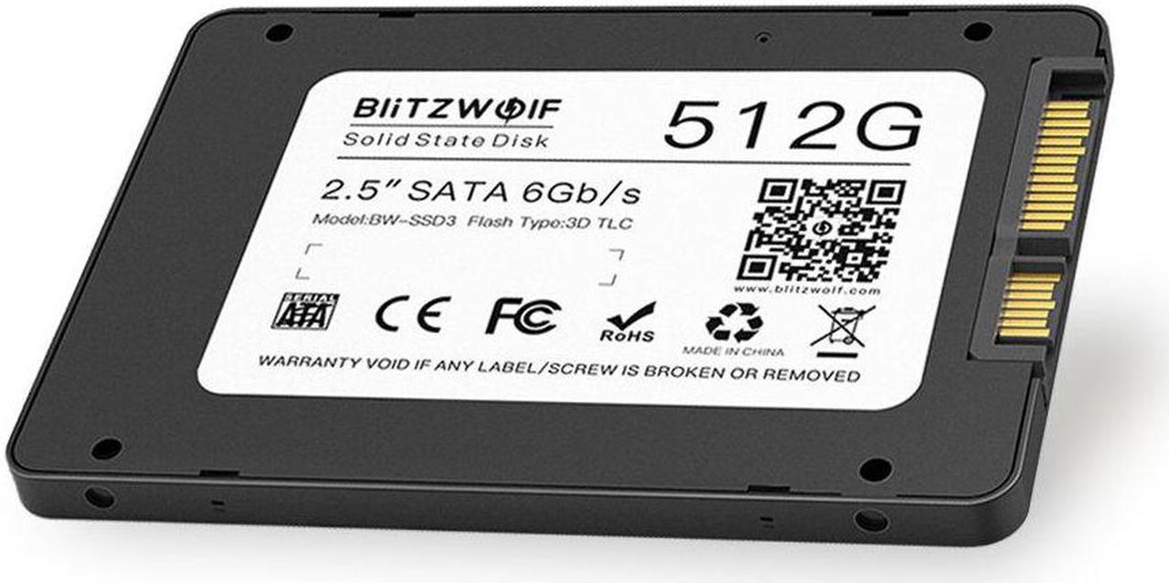 BW-SSD3 512GB 2.5 Inch SATA3 6Gbps Solid State Disk TLC Chip Internal Hard Drive for SATA PCs and Laptops with R/ W at 530/450 MB/ s