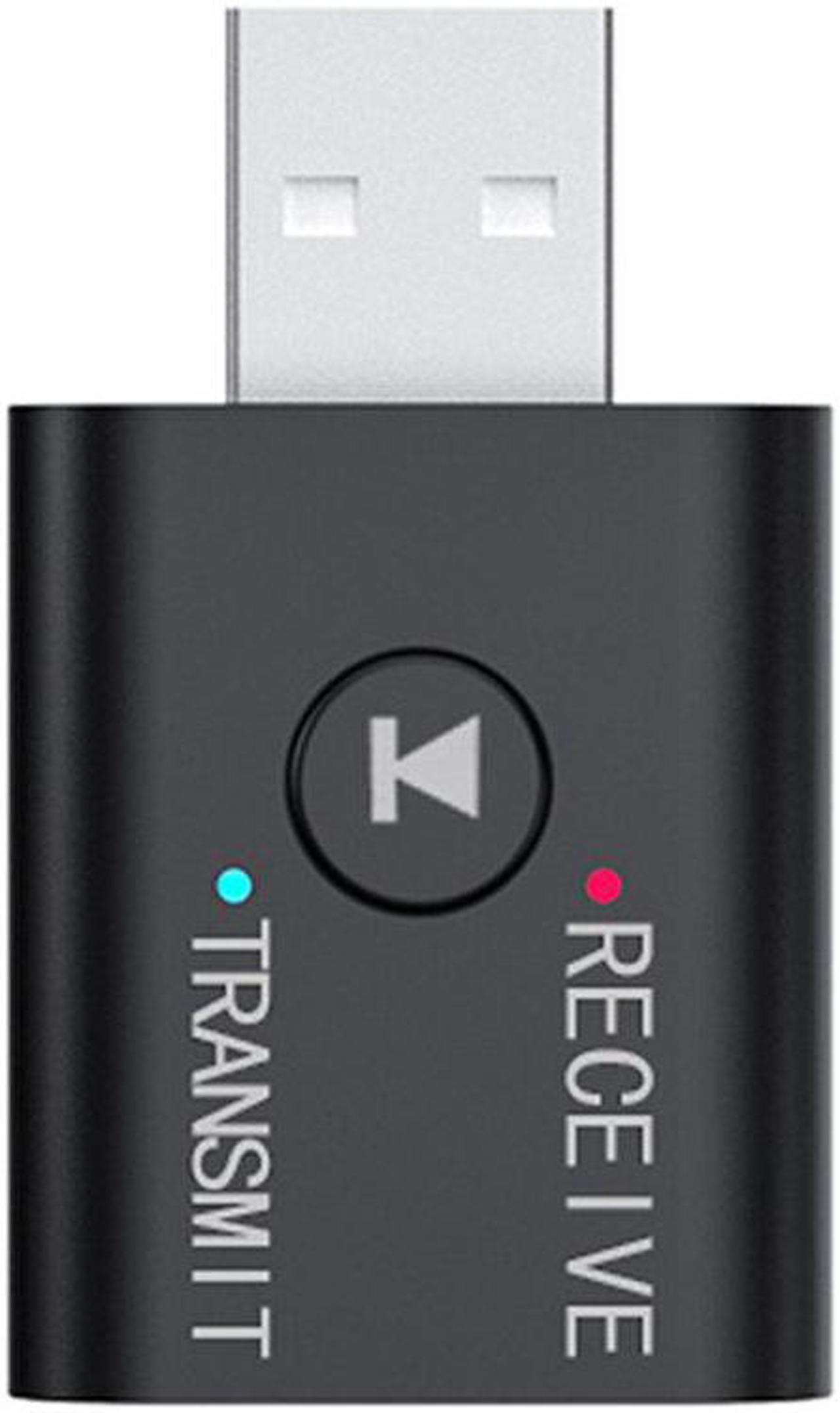 Alt view image 2 of 4 - TR6 bluetooth 5.0 USB Transmitter Receiver Player 3.5mm AUX Jack Wireless Audio Music Adapter for Car Wired Speaker PC TV