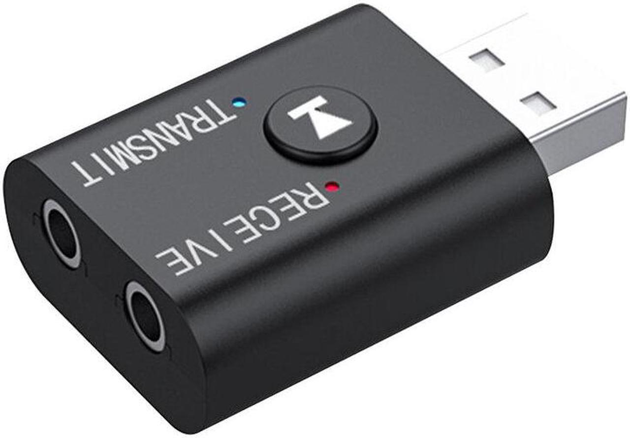 Alt view image 3 of 4 - TR6 bluetooth 5.0 USB Transmitter Receiver Player 3.5mm AUX Jack Wireless Audio Music Adapter for Car Wired Speaker PC TV