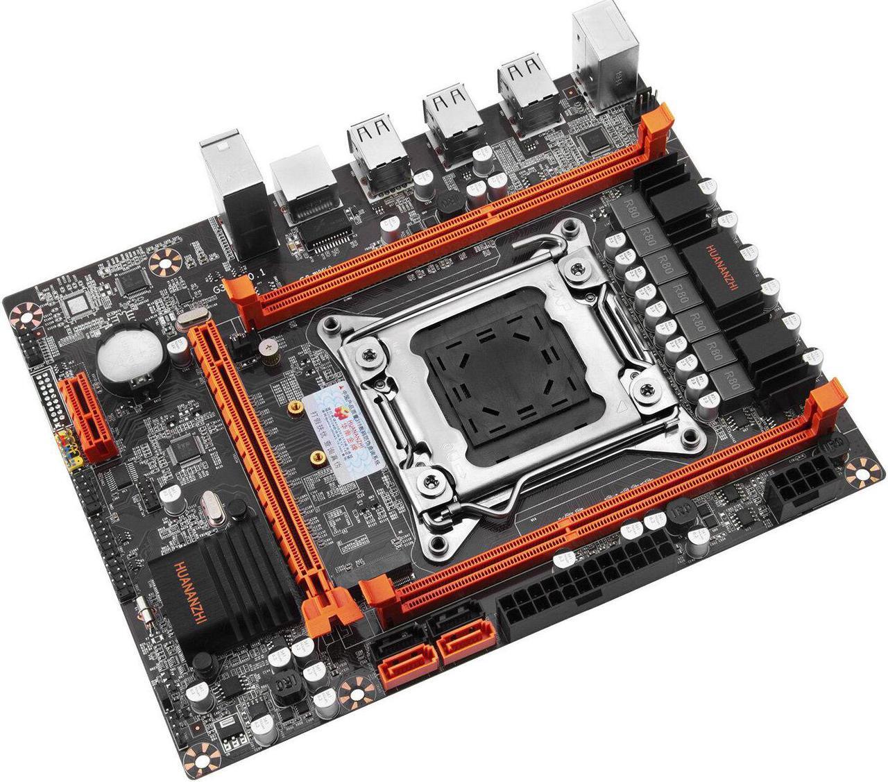 Alt view image 2 of 4 - X79 4M Motherboard M-ATX USB3.0 SATA NVME NGFF M.2 SSD Support REG ECC Memory and Xeon E5 Processor C2/V1/V2 2640