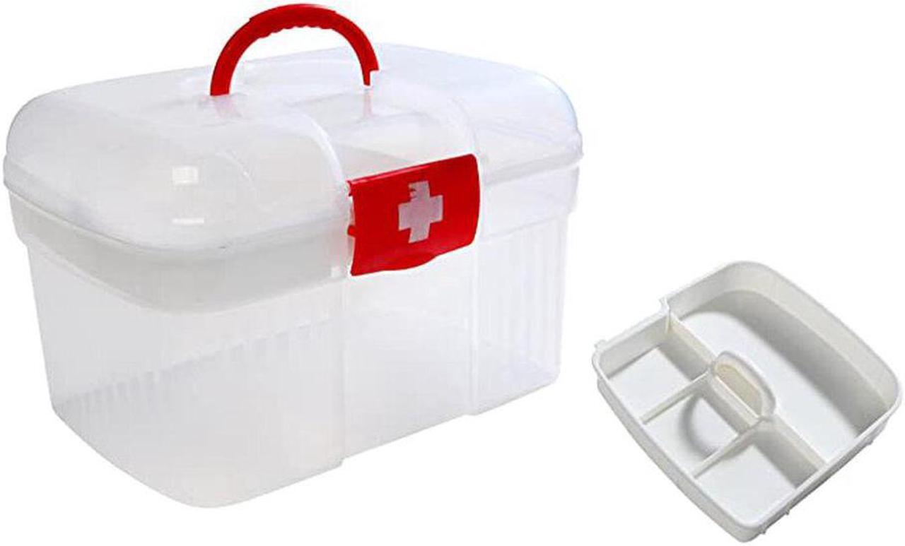 Alt view image 3 of 5 - Home Office Emergency Toolbox Storage Box Pill Storage Home Health Storage Organizer Large Size 27*18*16.5cm