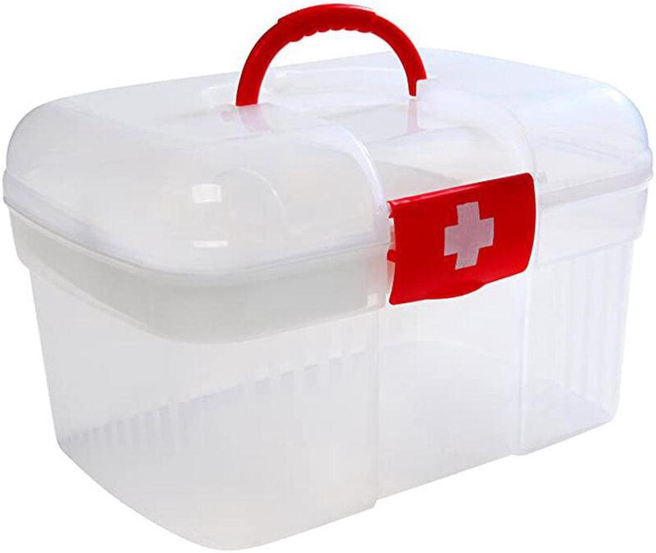 Alt view image 2 of 5 - Home Office Emergency Toolbox Storage Box Pill Storage Home Health Storage Organizer Large Size 27*18*16.5cm
