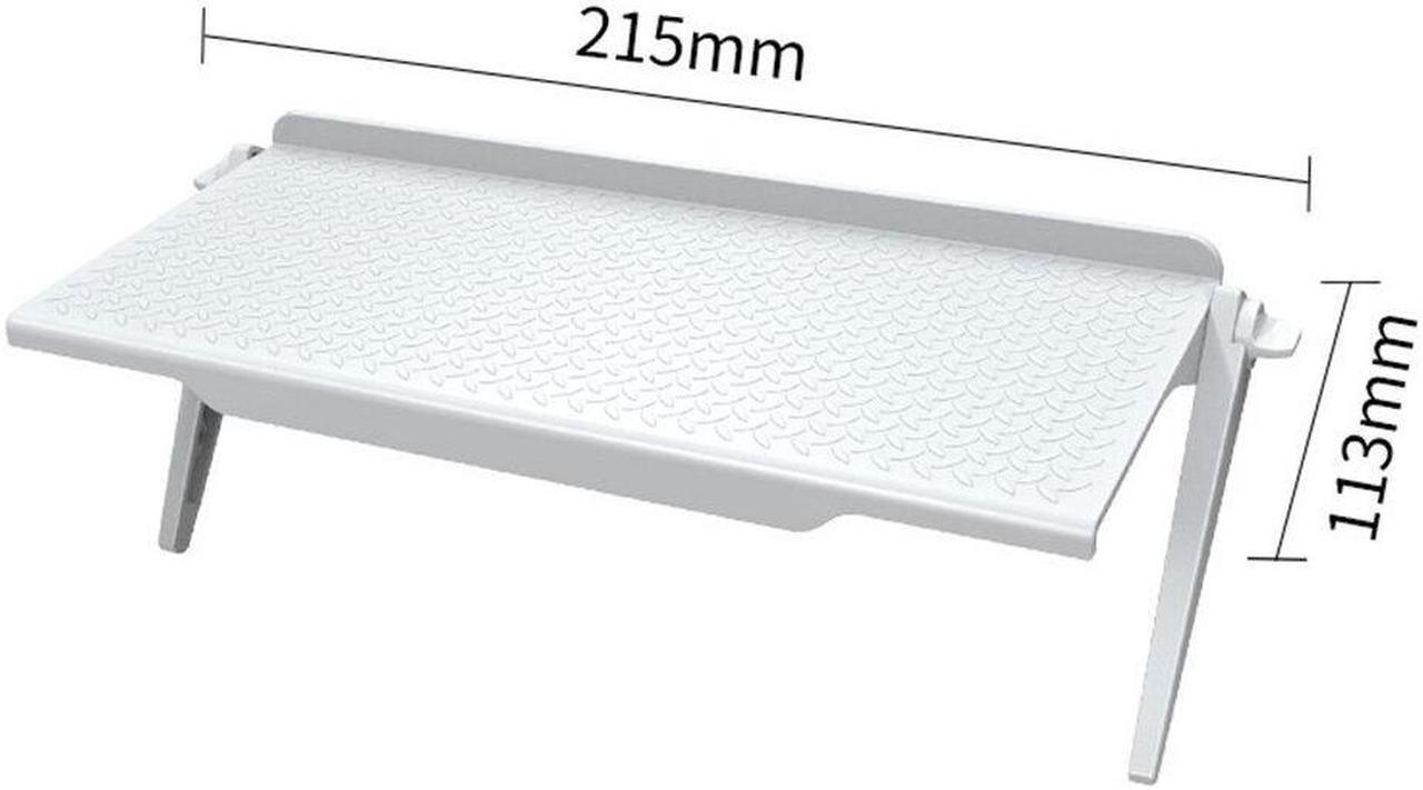 Alt view image 5 of 5 - ABS Computer Monitor Shelf Desktop Screen Top Shelf TV Buddy Organizer Storage Rack Shelf For Home Office Decoration