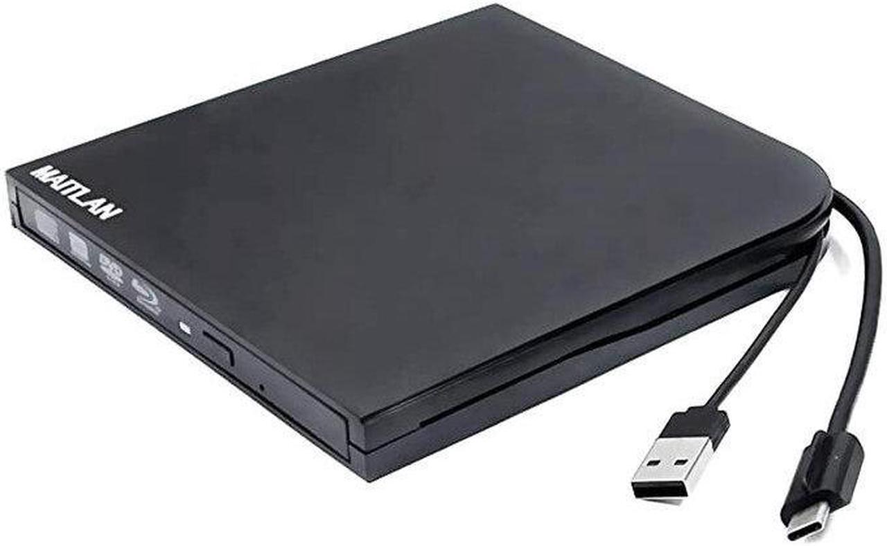 Main image of External 4K UHD HD 3D Blu-Ray Disc Player USB3.0 Type-C USB-C 2-In-1 6X BD-R BD-RE DL BDXL 100GB DVD-R M-Disc Burner Portable Optical Drive for Windows 10 For Mac OS Laptop & Desktop PC