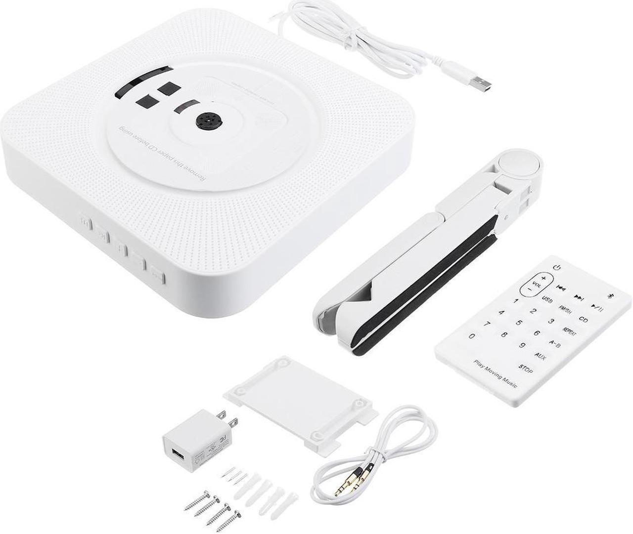 Main image of KC-808 Wall Mounted Bluetooth CD Player Portable Home Audio Box with Remote Control FM Radio Built-in HiFi Speakers MP3