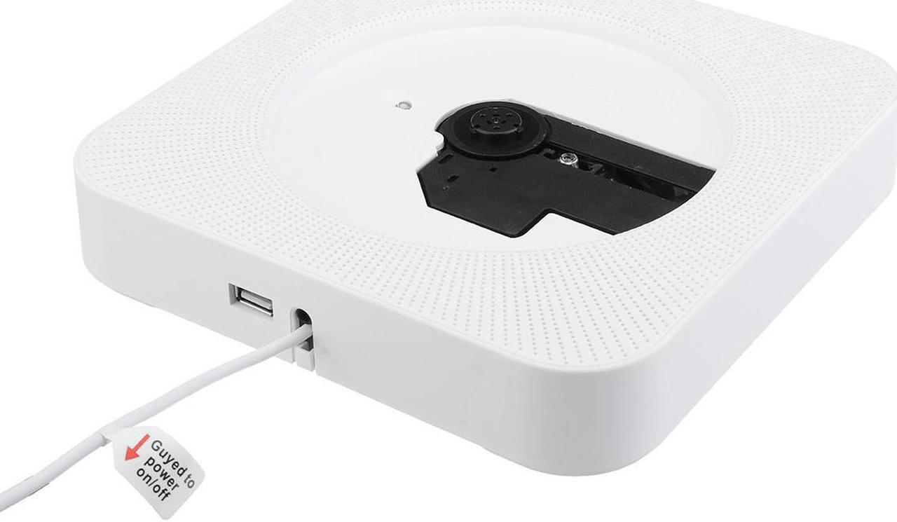 Alt view image 5 of 5 - KC-808 Wall Mounted Bluetooth CD Player Portable Home Audio Box with Remote Control FM Radio Built-in HiFi Speakers MP3