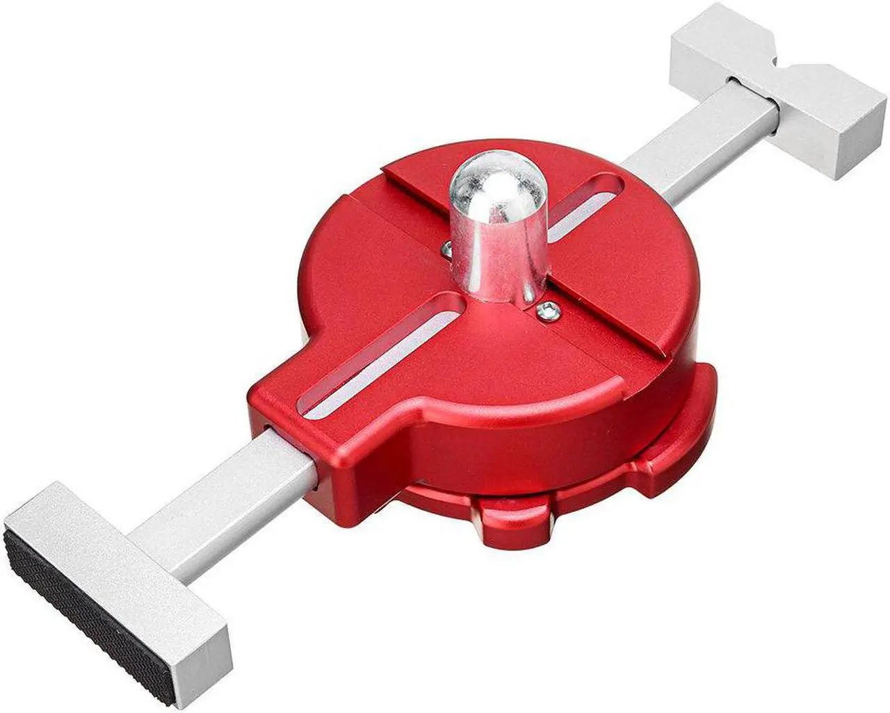 Alt view image 5 of 5 - Aluminum Alloy Auto-Adjust In Line Dog Clamp Right Angle Clamp Versatile Countoured Dial Adjustable In-Line Clamp For MFT Table Desktop Woodworking DIY Tools