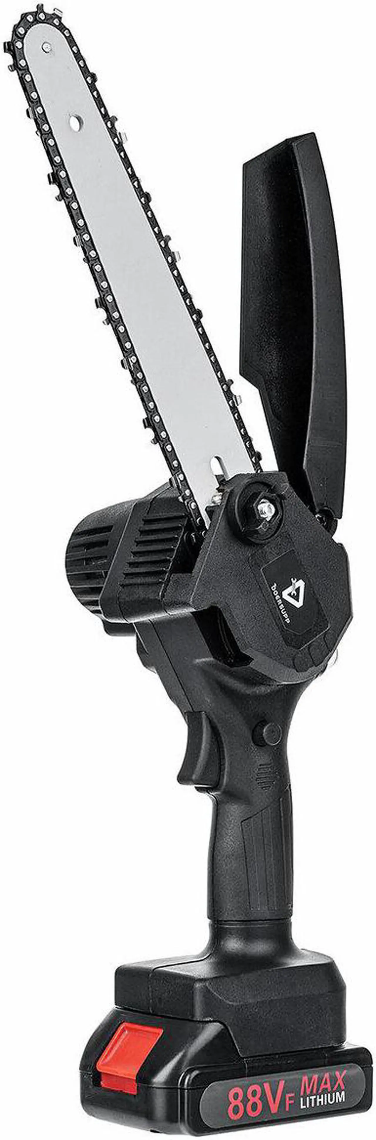Alt view image 3 of 5 - 88VF 8 Inch Portable Electric Saw Pruning Chain Saws 3000W 5M/S Rechargeable Woodworking Power Tools Wood Cutter W/ None/1/2 Battery