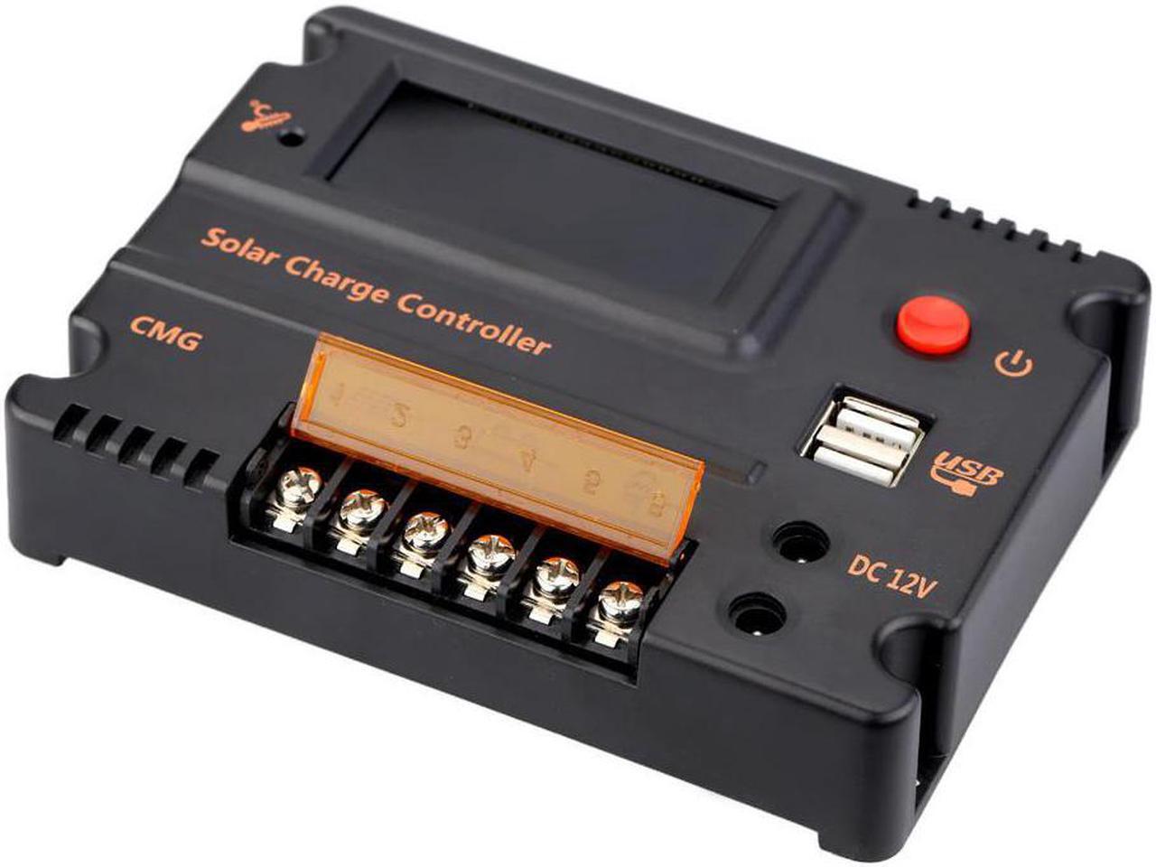Alt view image 5 of 5 - CMG-2420 12V/24V 20A Solar Charge Controller Panel Battery Regulator Auto Switch Overload Protection